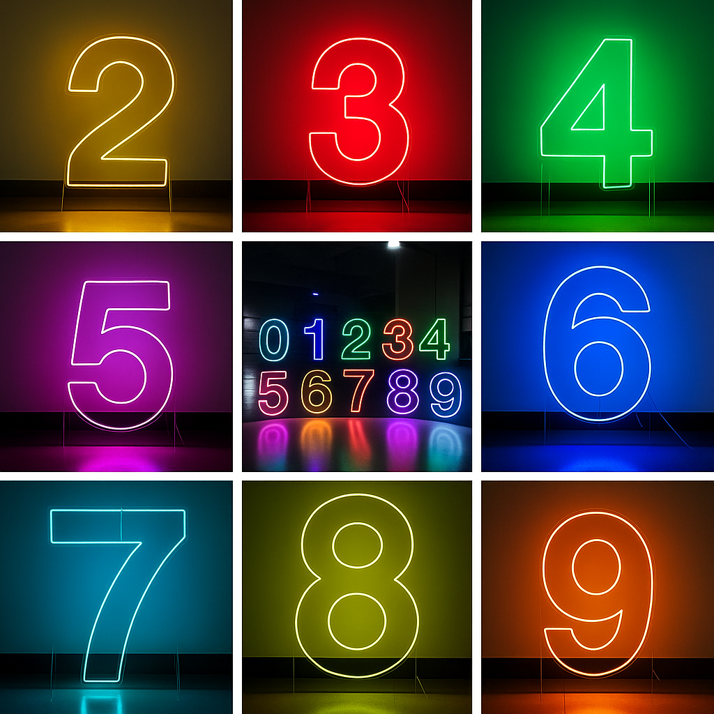GlowsDigits (Standing Neon Sign)