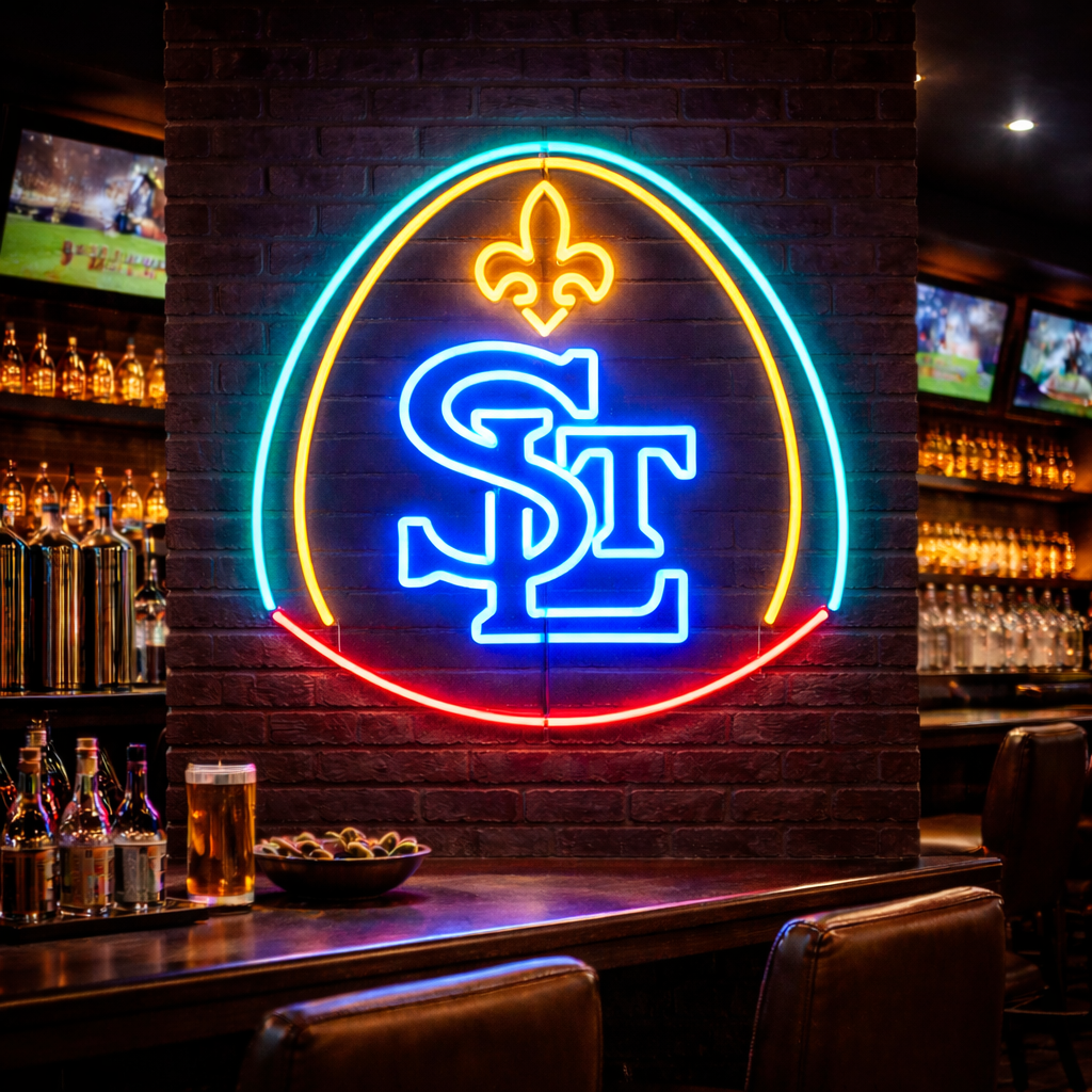 STL Emblem Neon Sign — St. Louis Pride, Made to Glow