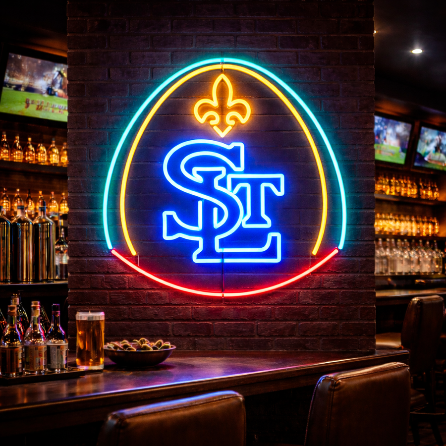 STL Emblem Neon Sign — St. Louis Pride, Made to Glow